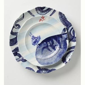 From the Deep 8” Pufferfish Salad Plate *Discontinued* Anthropologie